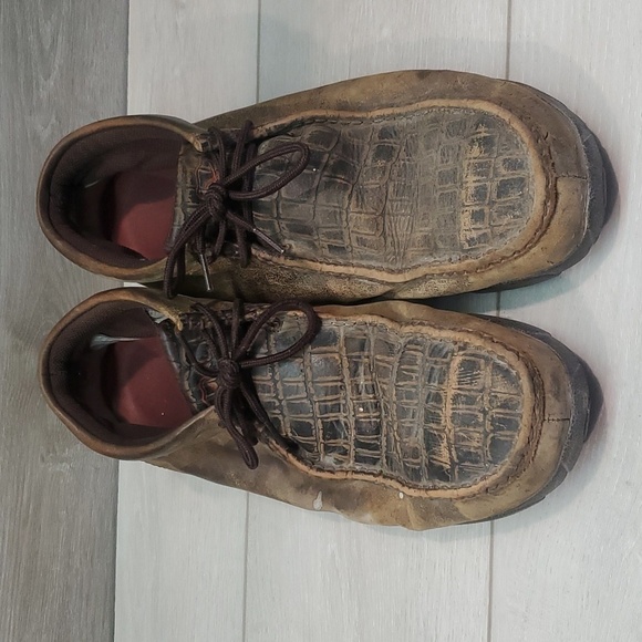 Twisted X Mens Steel Toe Moccasin Driving Shoes sz 13M - Picture 3 of 15